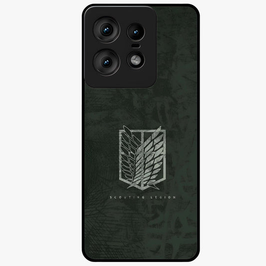 Wings Of Freedom Glass Case showing flat back view with symbolic wings artwork and glossy glass finish.