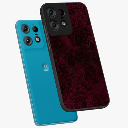 Crimson Fade Flow Glass Case displayed in angled mockup highlighting smooth gradient design with modern aesthetic style.
