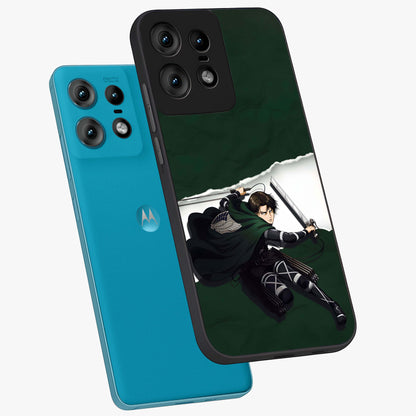 Emerald War Vanguard Glass Case displayed in angled mockup highlighting intense battle inspired design with emerald tone aesthetic.
