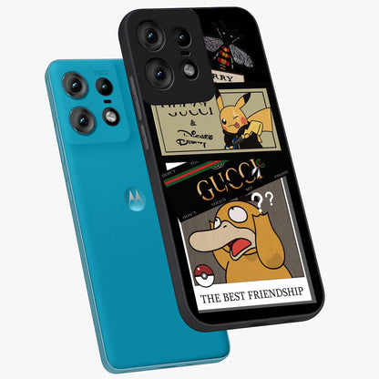 Gucci Play Mashup Glass Case displayed in angled mockup highlighting stylish fashion mashup design with bold aesthetic.