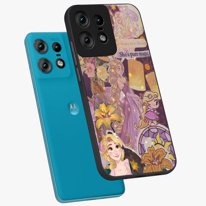 Magical Tangled Dream Glass Case displayed in angled mockup highlighting whimsical fantasy design with magical aesthetic.