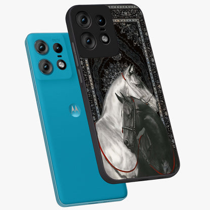 Majestic Ride Legacy Glass Case displayed in angled mockup highlighting sleek vehicle design with bold racing aesthetic.
