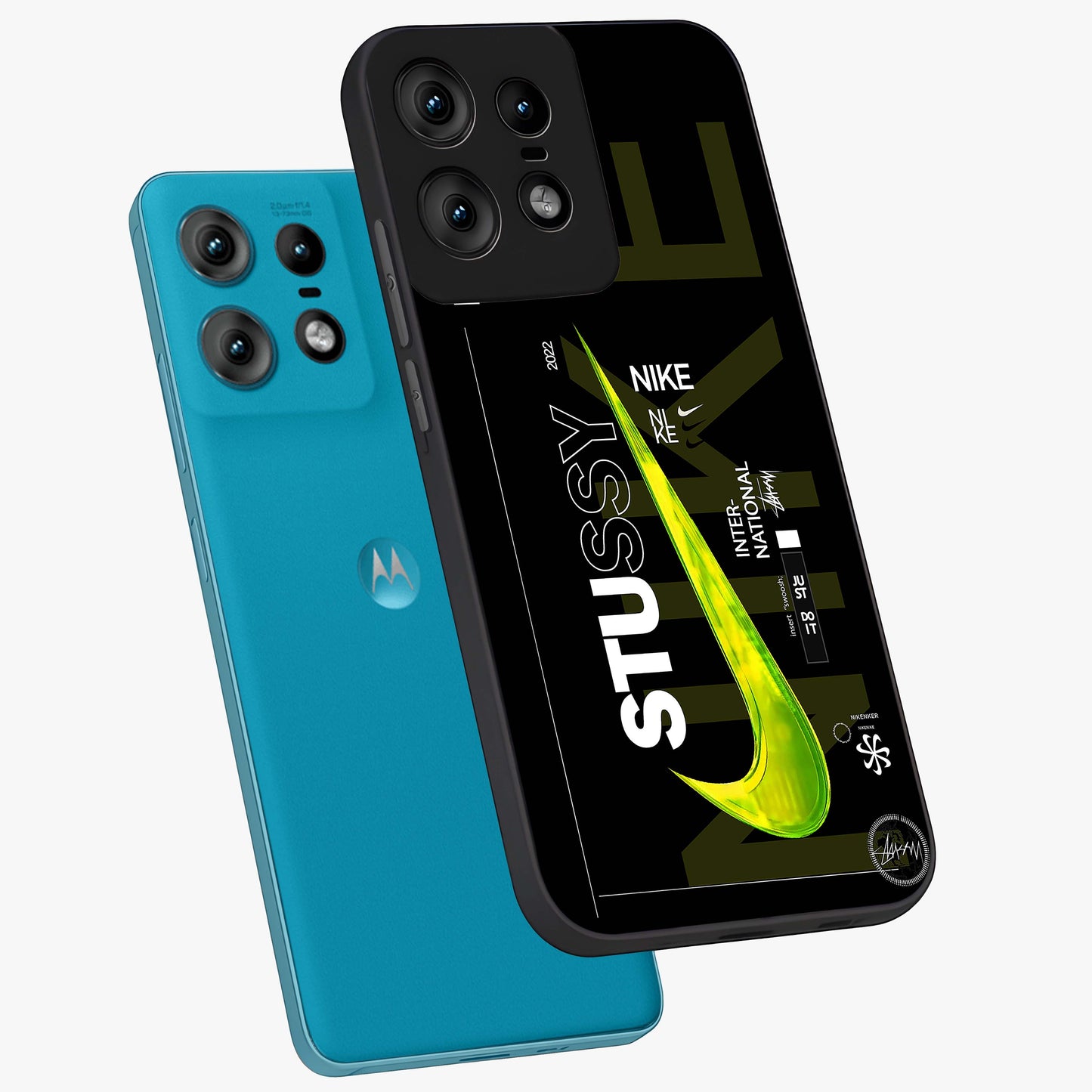Neon Street Edition Glass Case displayed in angled mockup highlighting vibrant urban design with bold street aesthetic.