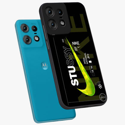 Neon Street Edition Glass Case displayed in angled mockup highlighting vibrant urban design with bold street aesthetic.