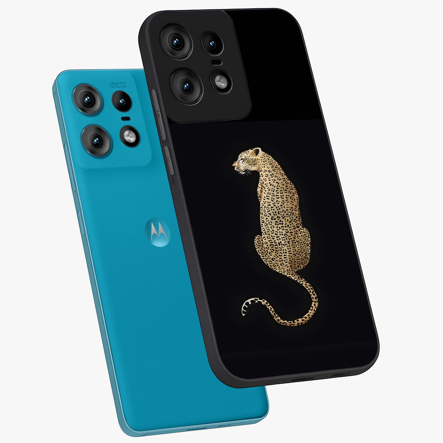 Regal Leopard Glass Case displayed in angled mockup highlighting powerful animal illustration with stylish wild aesthetic.