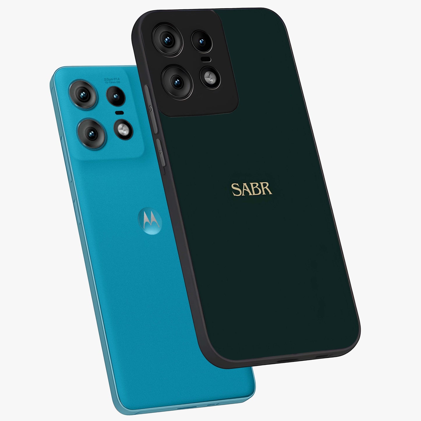 Sabr Minimal Patience Glass Case displayed in angled mockup highlighting simple inspirational design with clean aesthetic style.