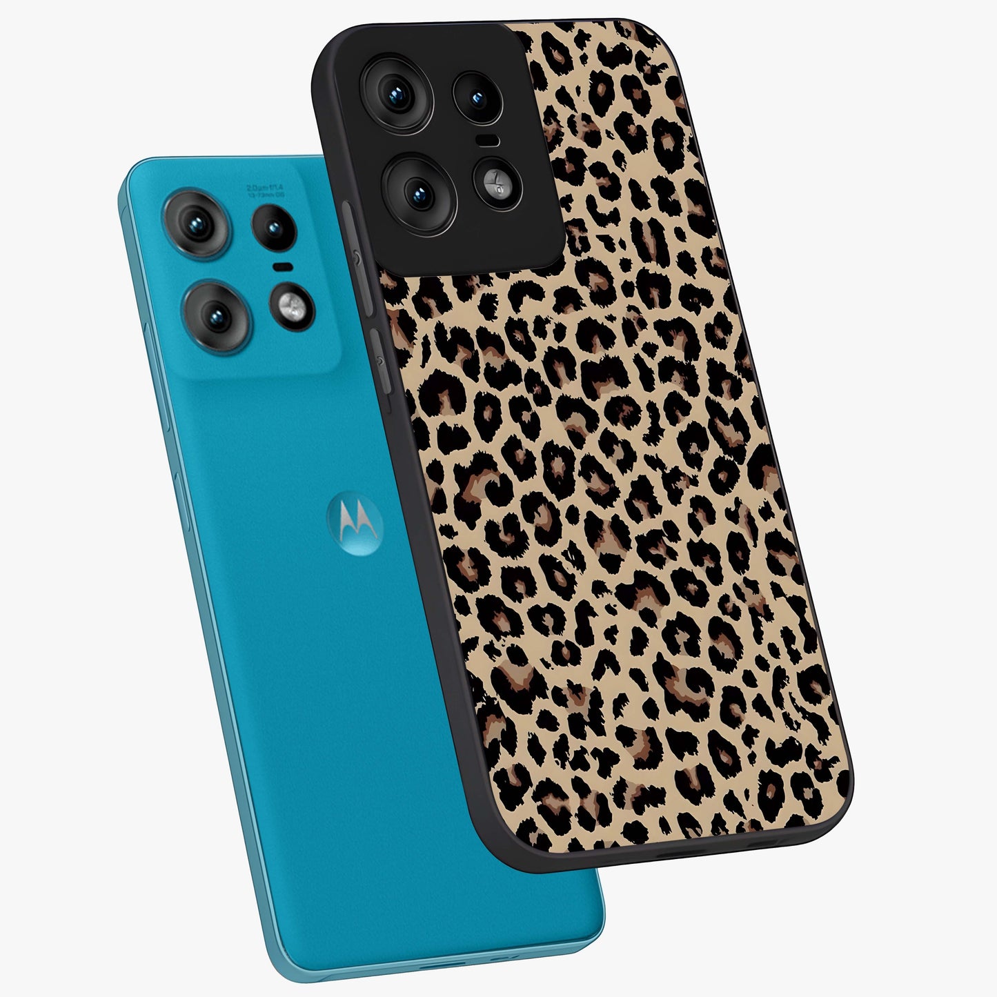 Savage Chic Pattern Glass Case displayed in angled mockup highlighting bold fashion inspired design with chic aesthetic.