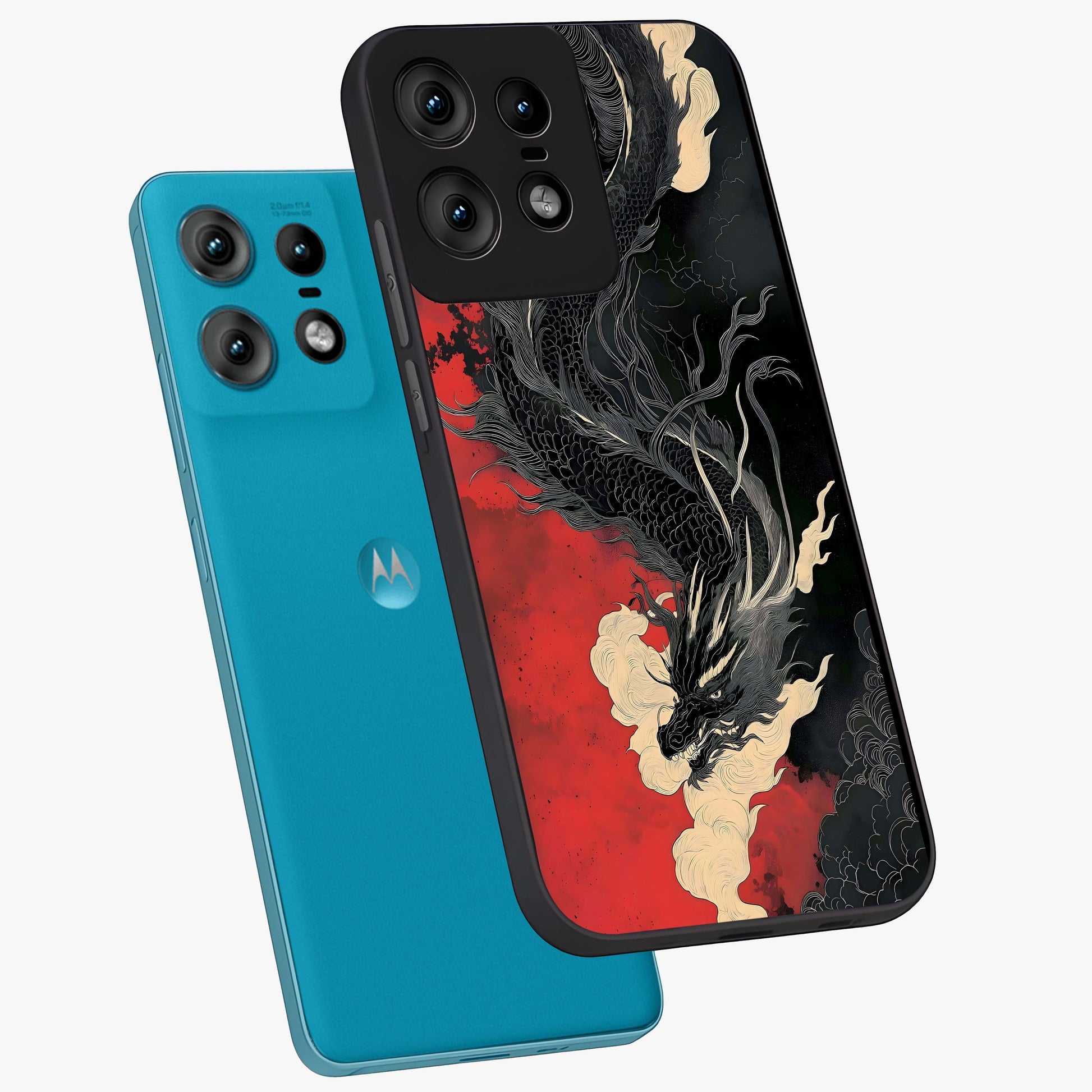 Shadow Dragon Fury Glass Case displayed in angled mockup highlighting powerful dragon illustration with dark fantasy aesthetic.