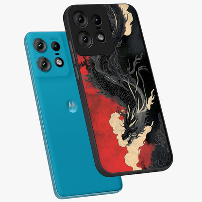Shadow Dragon Fury Glass Case displayed in angled mockup highlighting powerful dragon illustration with dark fantasy aesthetic.