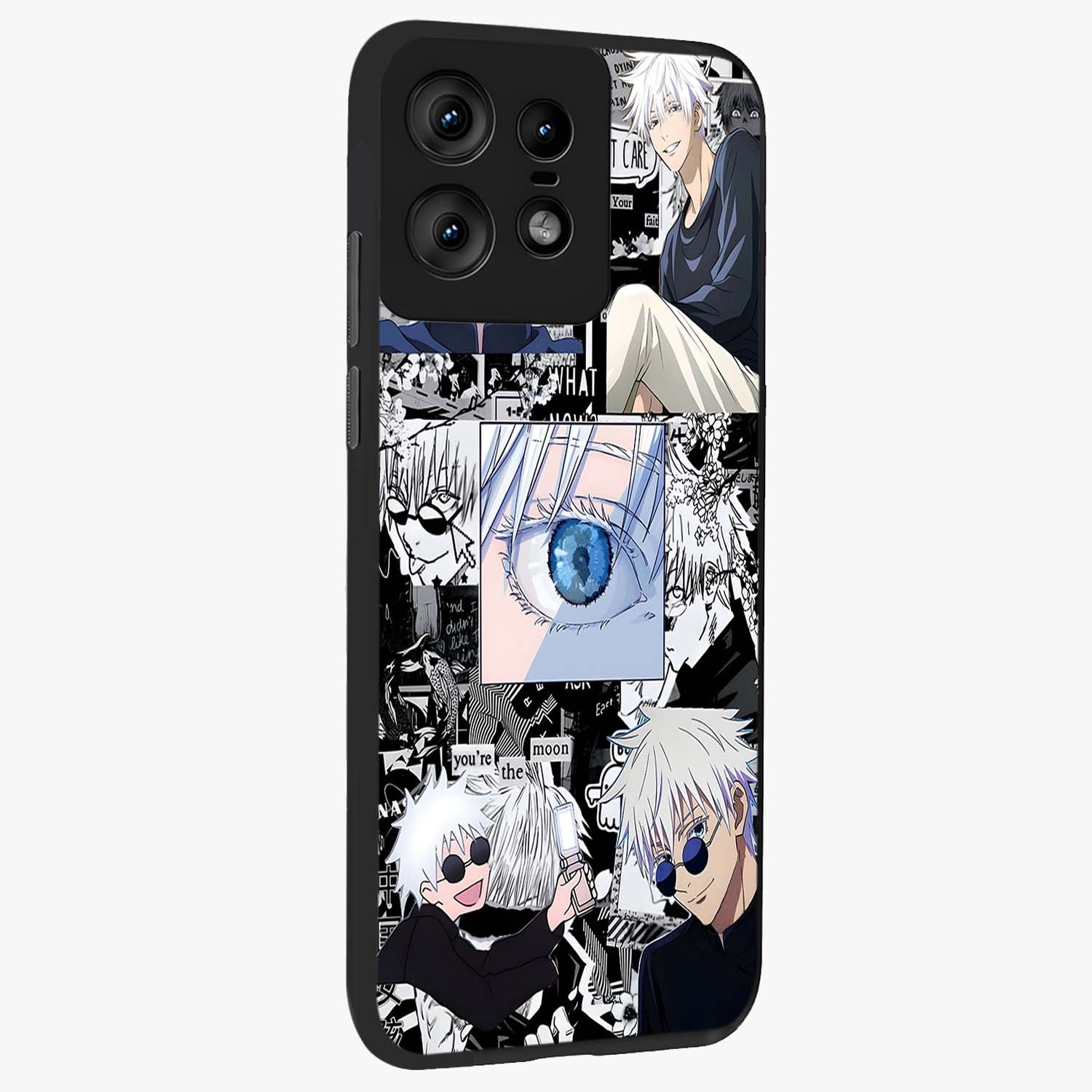 Infinity Sorcerer Chaos Glass Case upright view showcasing dramatic sorcerer artwork with chaotic mystical theme.