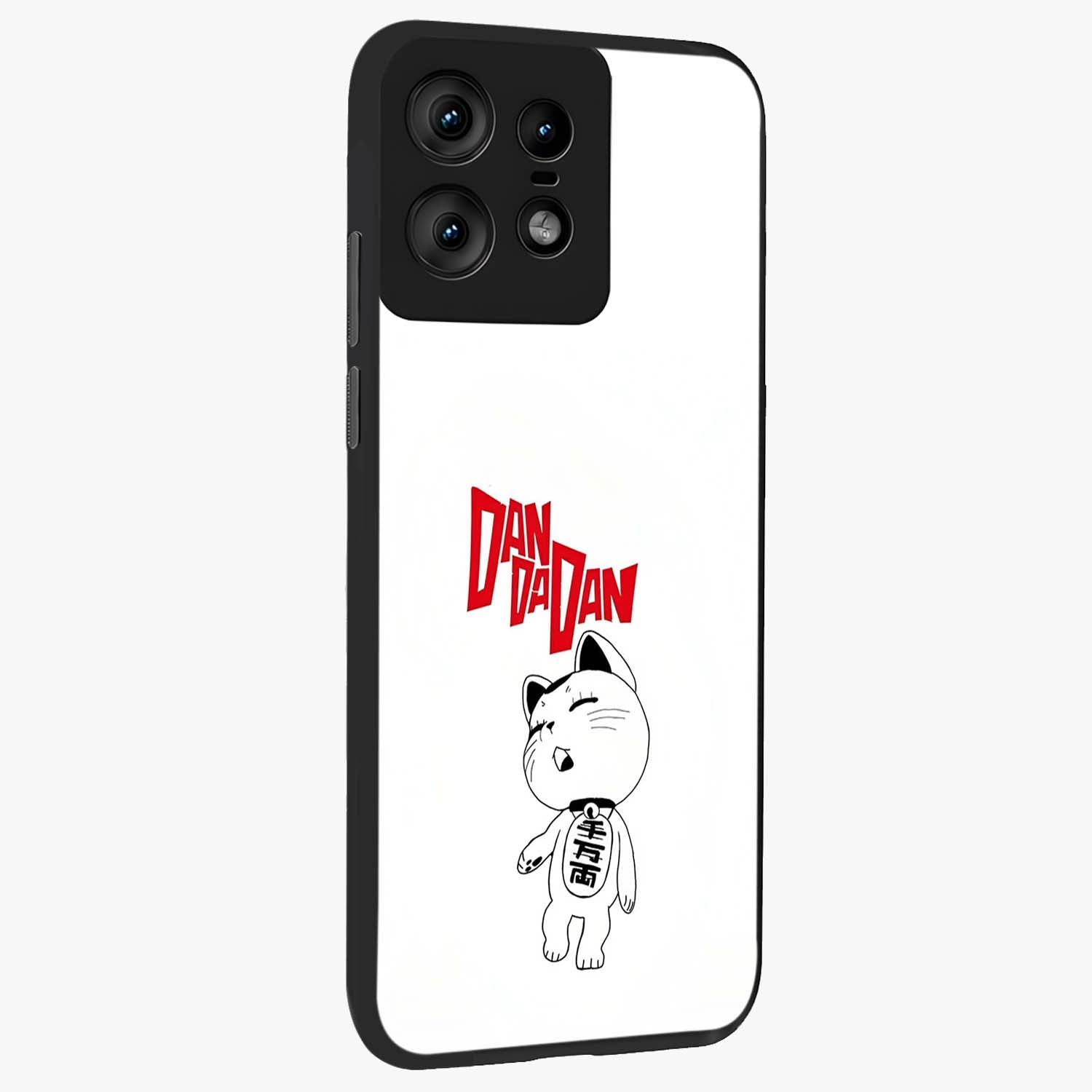 Playful Spirit Charm Glass Case upright view showcasing vibrant charm artwork with fun artistic theme.