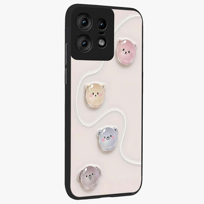Puffy Face Parade Glass Case upright view showcasing adorable character artwork with cheerful animated theme.
