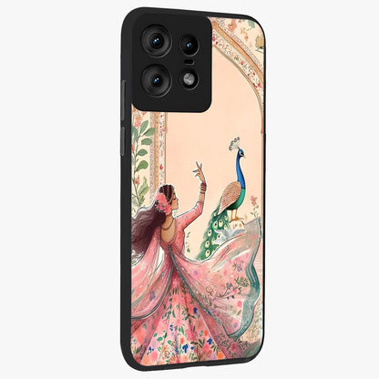 Royal Grace Muse Glass Case upright view showcasing stylish artistic artwork with sophisticated royal theme.
