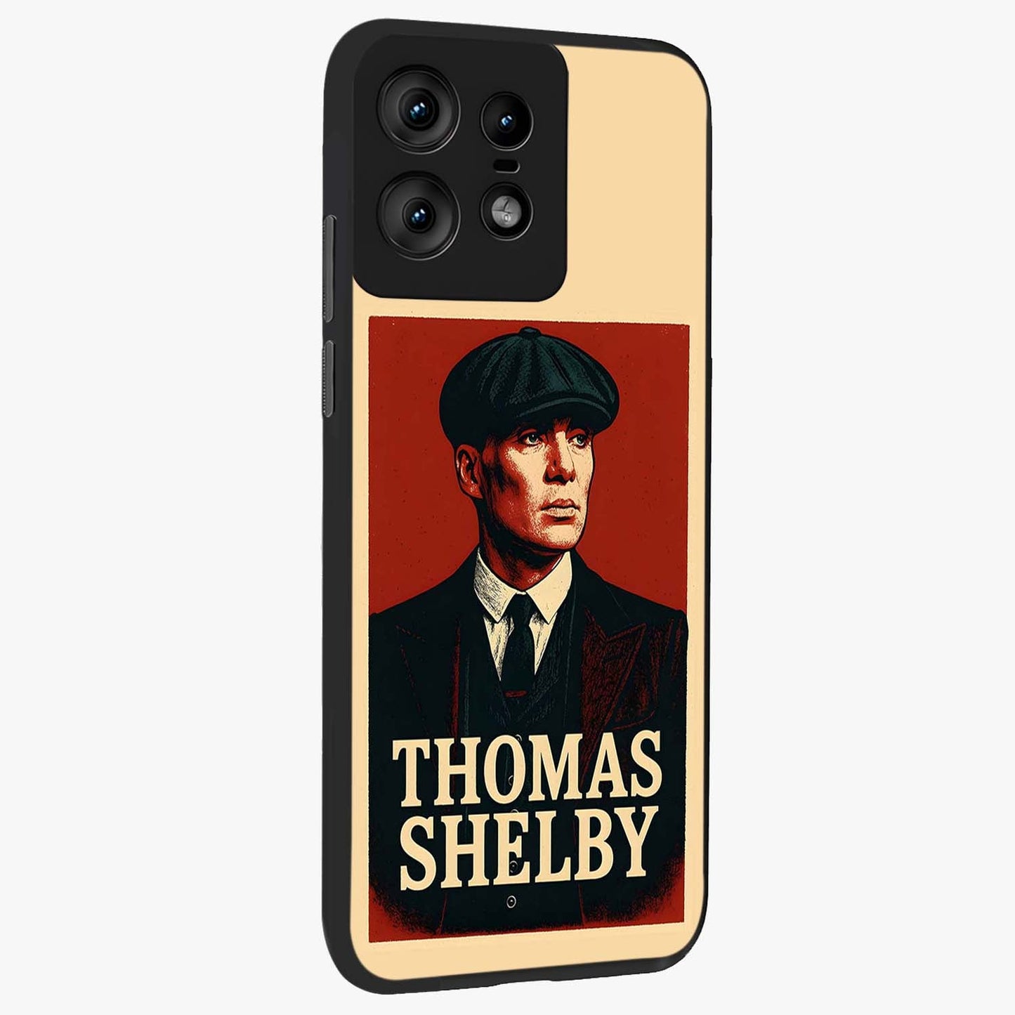 Vintage Mafia Authority Glass Case upright view showcasing dramatic vintage artwork with iconic authority theme.
