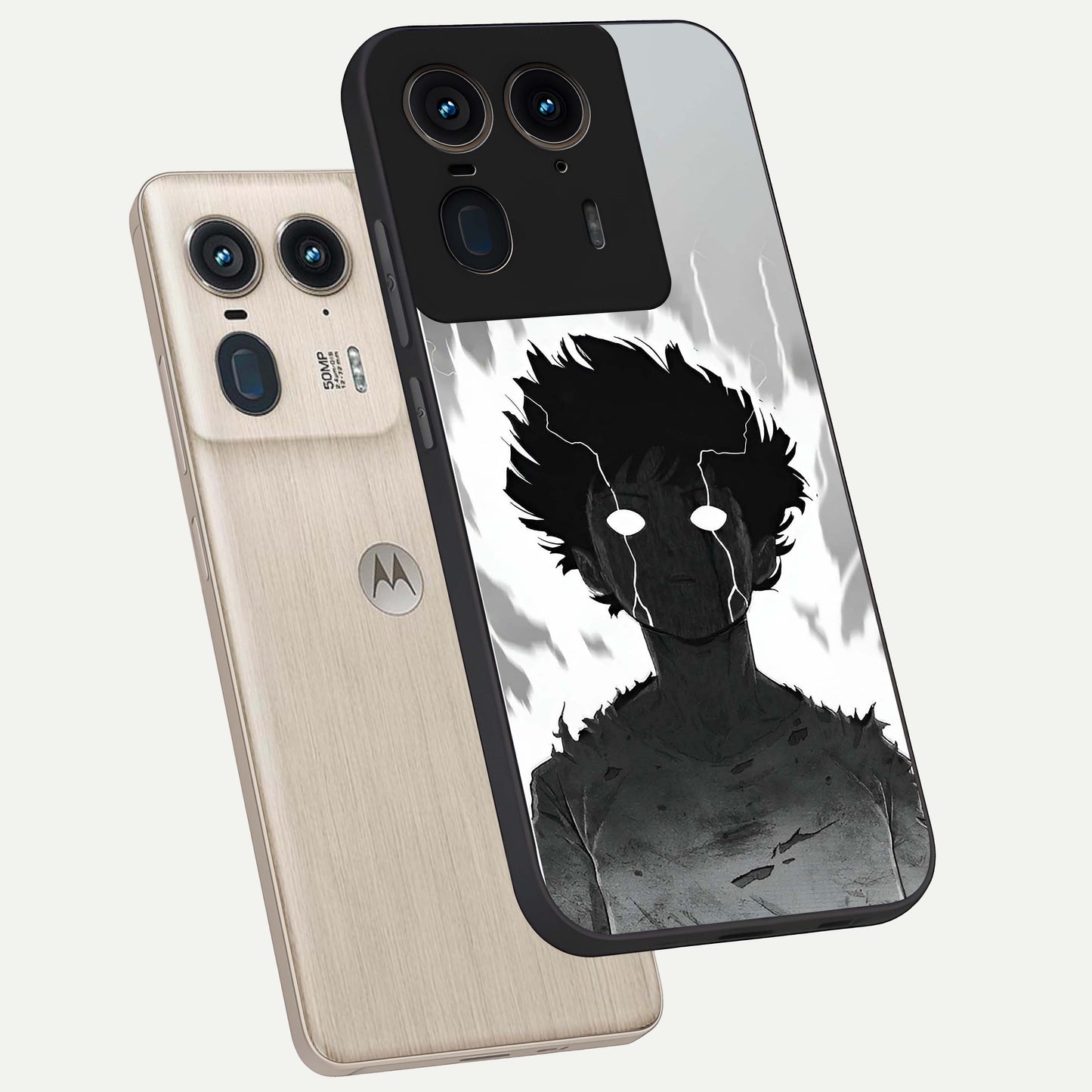 Awakened Inner Rage Glass Case displayed in angled mockup highlighting powerful graphic design and bold artistic theme.