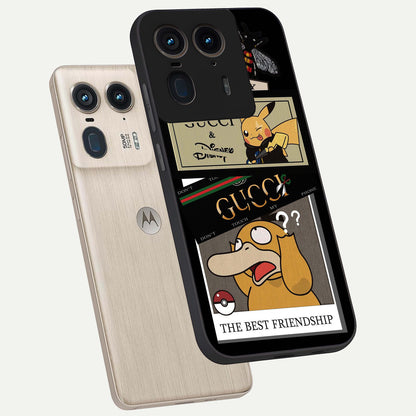 Gucci Play Mashup Glass Case displayed in angled mockup highlighting stylish fashion mashup design with bold aesthetic.