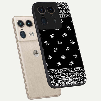Retro Rebel Threads Glass Case displayed in angled mockup highlighting retro inspired graphic design with rebellious aesthetic.