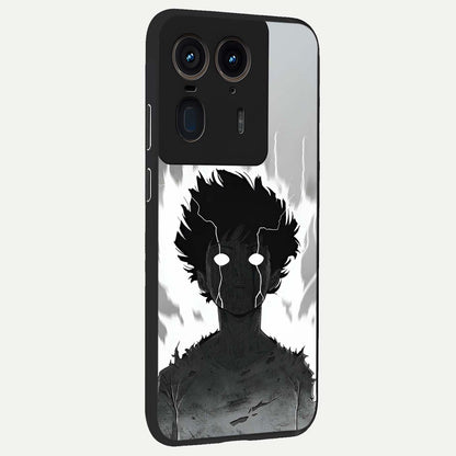 Awakened Inner Rage Glass Case upright view showcasing dramatic artwork with strong expressive aesthetic.