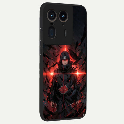 Focused Blade Discipline Glass Case upright view showcasing strong typography statement with sleek motivational theme.