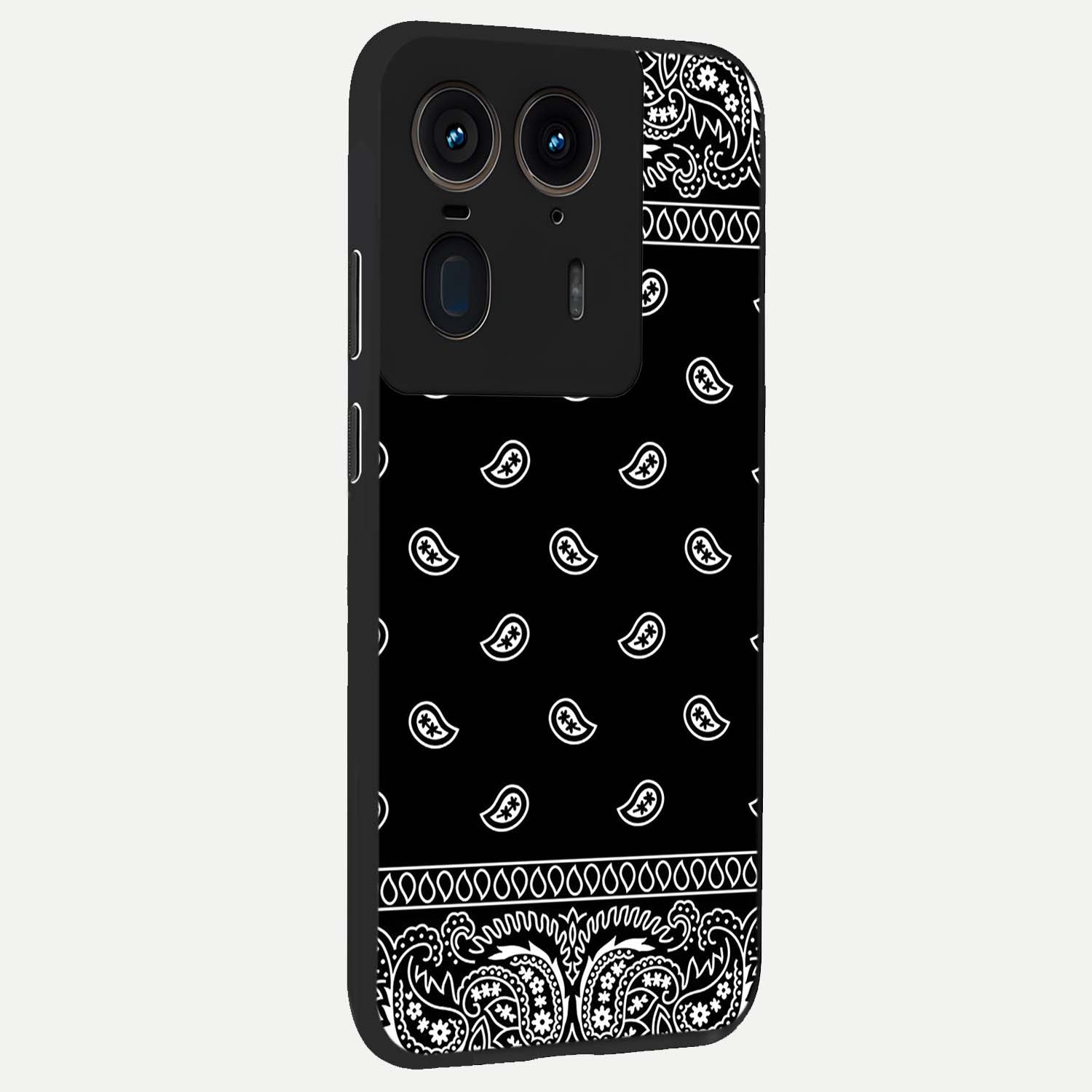 Retro Rebel Threads Glass Case upright view showcasing stylish vintage artwork with bold retro theme.