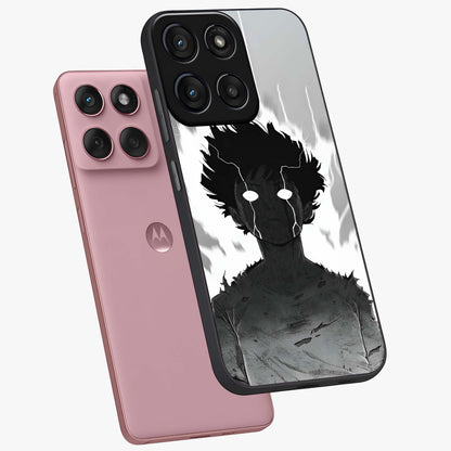 Awakened Inner Rage Glass Case displayed in angled mockup highlighting powerful graphic design and bold artistic theme.