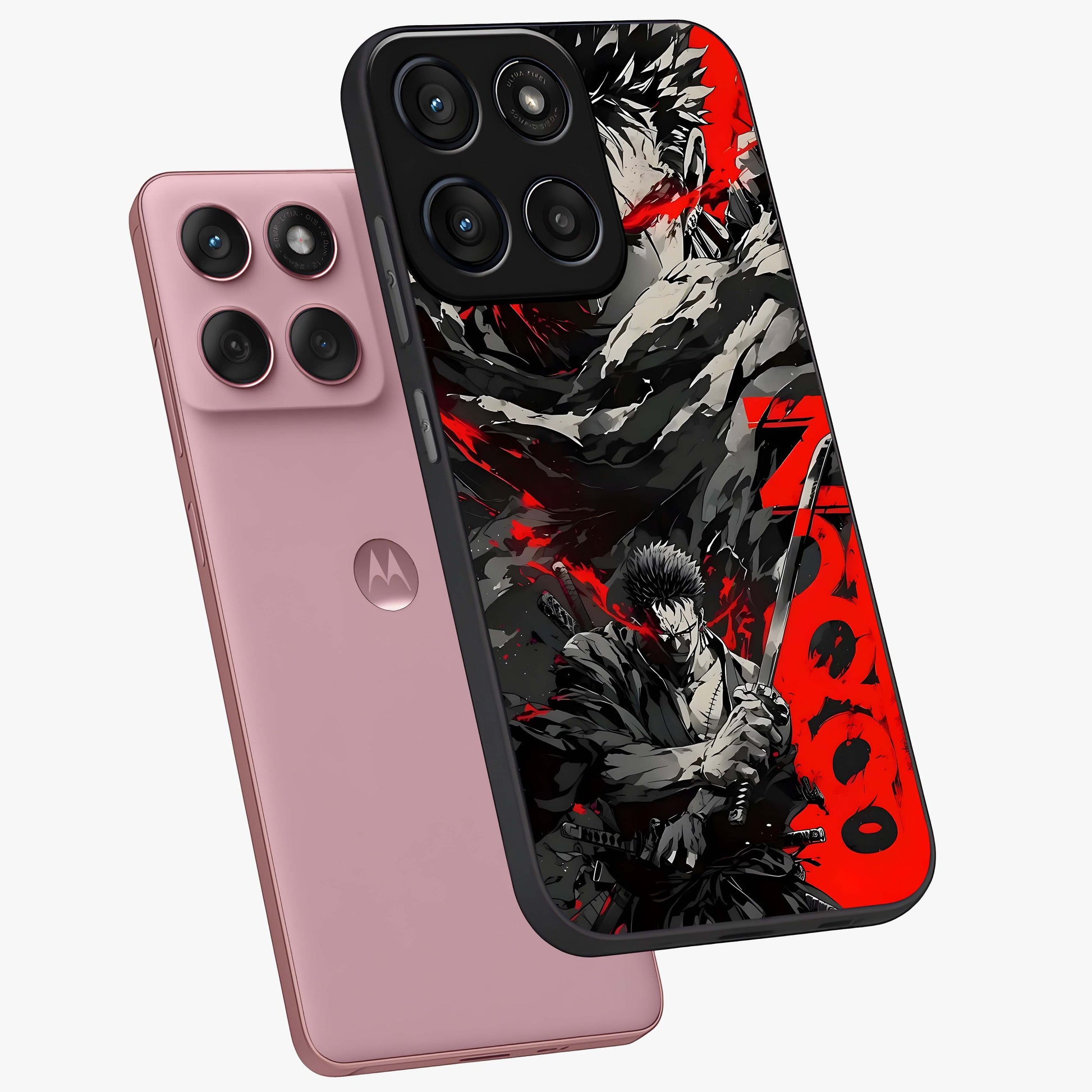 Demon Sword Resolve Glass Case displayed in angled mockup highlighting powerful demon sword illustration with dark fantasy aesthetic.