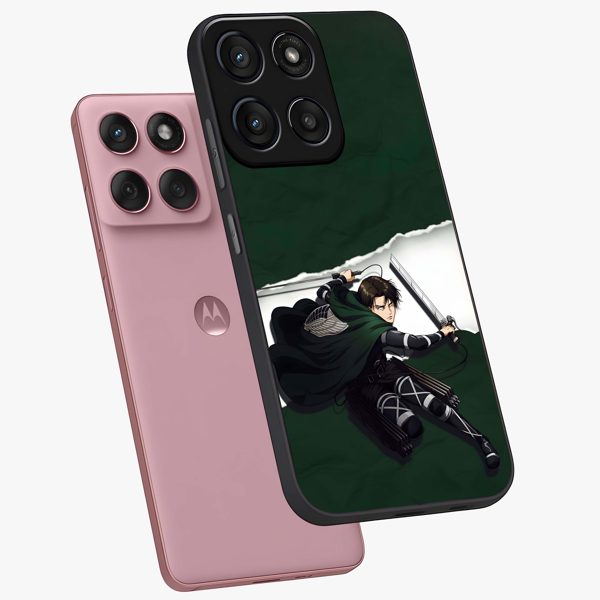 Emerald War Vanguard Glass Case displayed in angled mockup highlighting intense battle inspired design with emerald tone aesthetic.