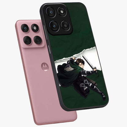 Emerald War Vanguard Glass Case displayed in angled mockup highlighting intense battle inspired design with emerald tone aesthetic.