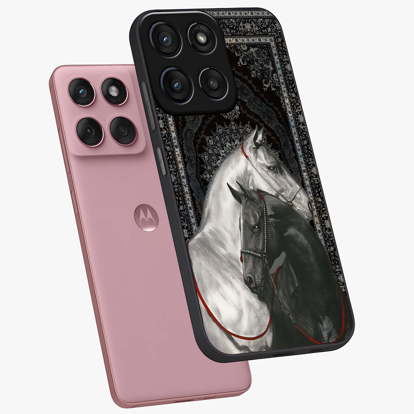 Majestic Ride Legacy Glass Case displayed in angled mockup highlighting sleek vehicle design with bold racing aesthetic.
