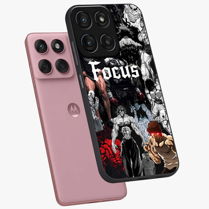 Relentless Power Focus Glass Case displayed in angled mockup highlighting bold statement design with modern aesthetic style.