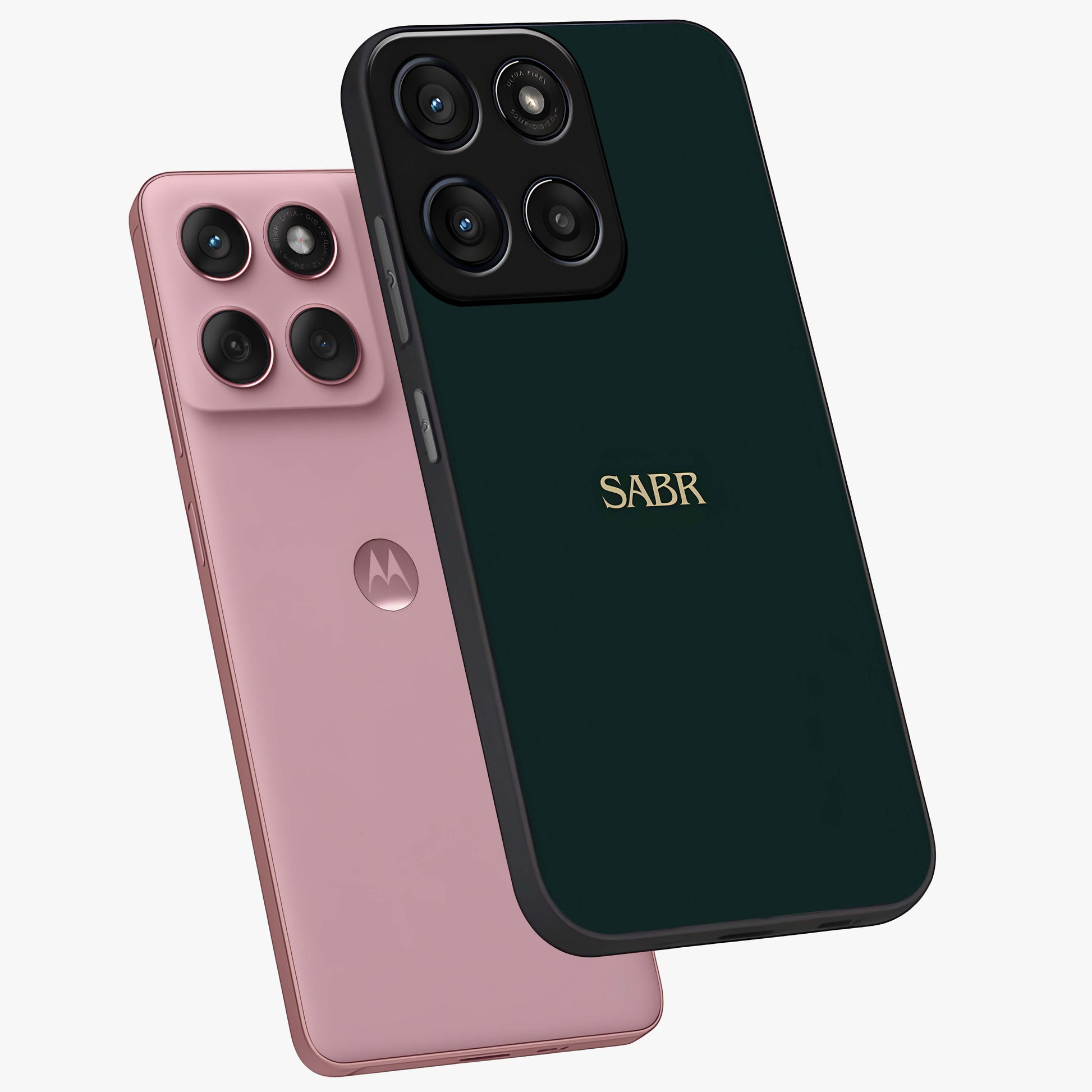 Sabr Minimal Patience Glass Case displayed in angled mockup highlighting simple inspirational design with clean aesthetic style.