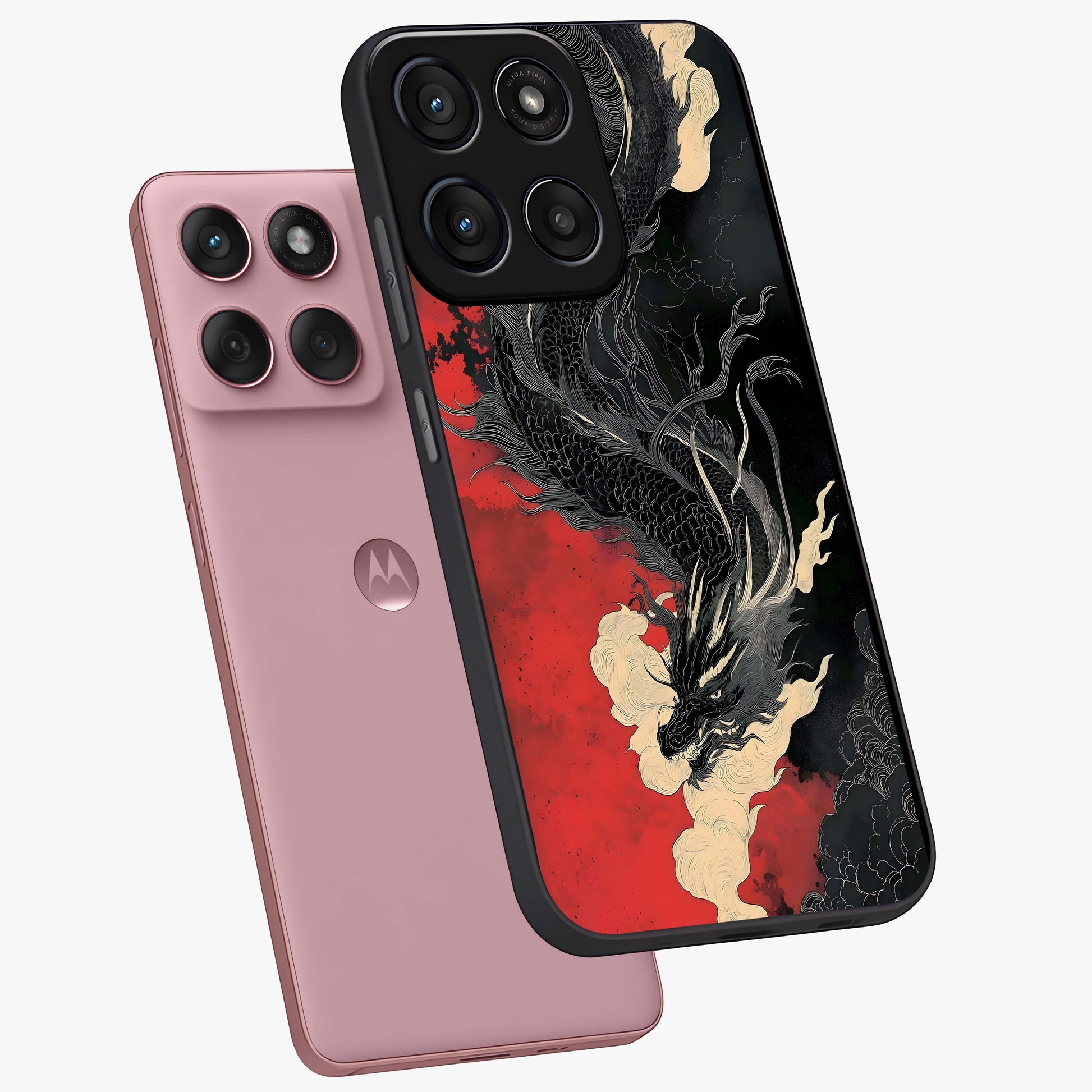 Shadow Dragon Fury Glass Case displayed in angled mockup highlighting powerful dragon illustration with dark fantasy aesthetic.