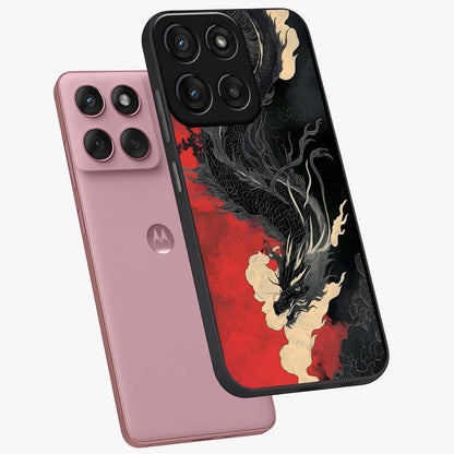 Shadow Dragon Fury Glass Case displayed in angled mockup highlighting powerful dragon illustration with dark fantasy aesthetic.