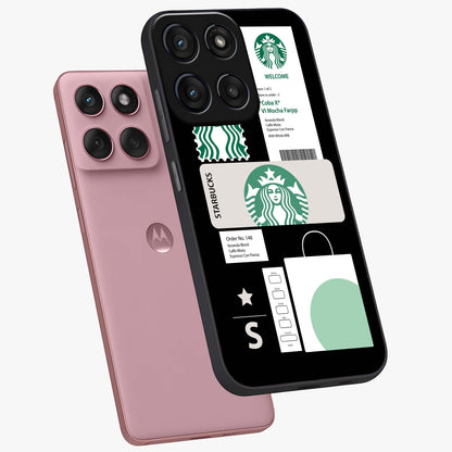 Starbucks Mocha Glass Case displayed in angled mockup highlighting stylish mocha themed design with cozy café aesthetic.