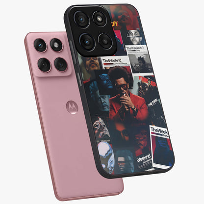 The Weeknd Glass Case displayed in angled mockup highlighting stylish pop culture inspired design with modern aesthetic.