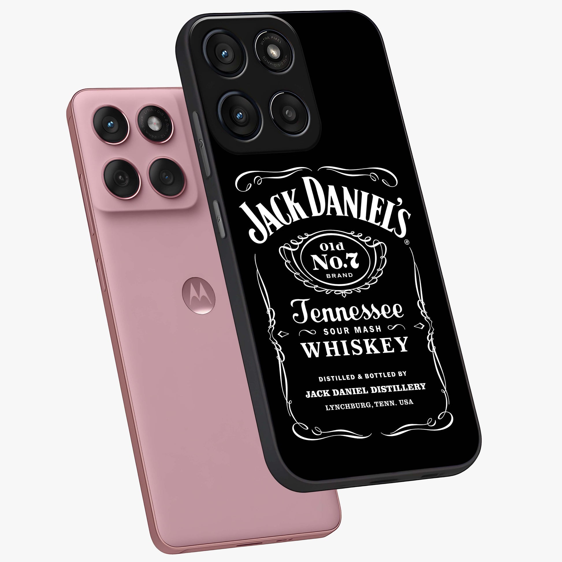 Vintage Whiskey Heritage Glass Case displayed in angled mockup highlighting retro beverage themed design with heritage aesthetic.
