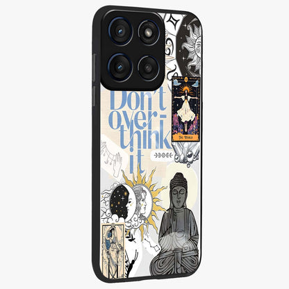 Ethereal Thoughts Glass Case upright view showcasing delicate artistic composition with peaceful dreamy theme.