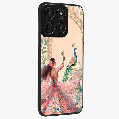 Royal Grace Muse Glass Case upright view showcasing stylish artistic artwork with sophisticated royal theme.