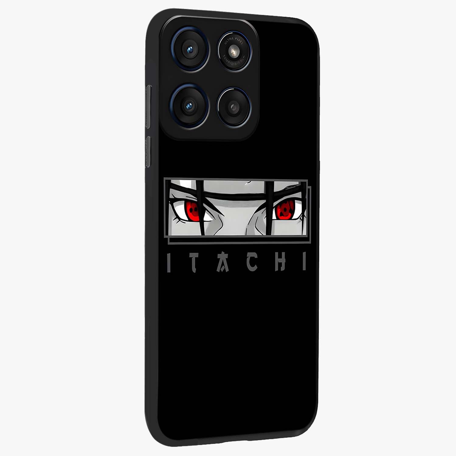 Scarlet Gaze Dominance Glass Case upright view showcasing powerful dramatic artwork with dominant artistic theme.