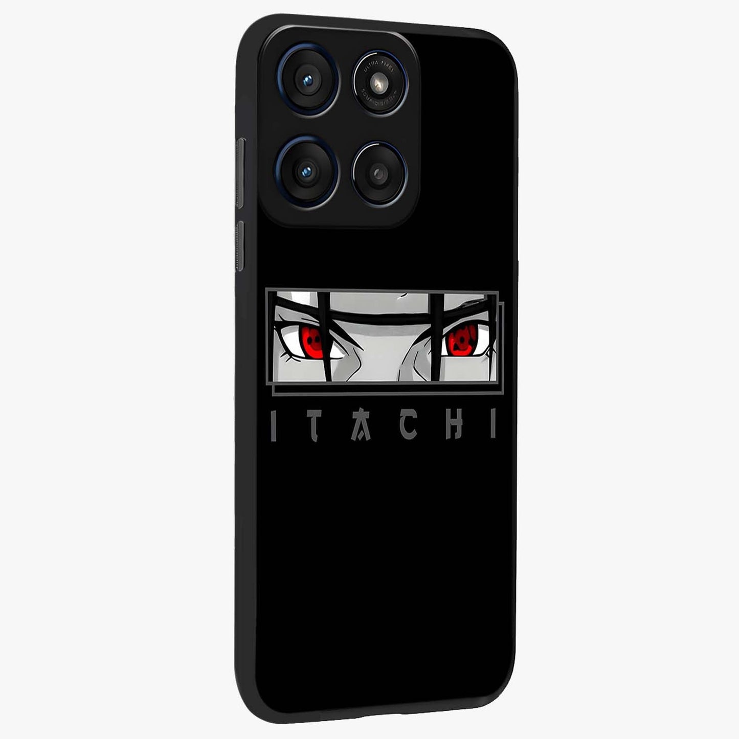 Scarlet Gaze Dominance Glass Case upright view showcasing powerful dramatic artwork with dominant artistic theme.