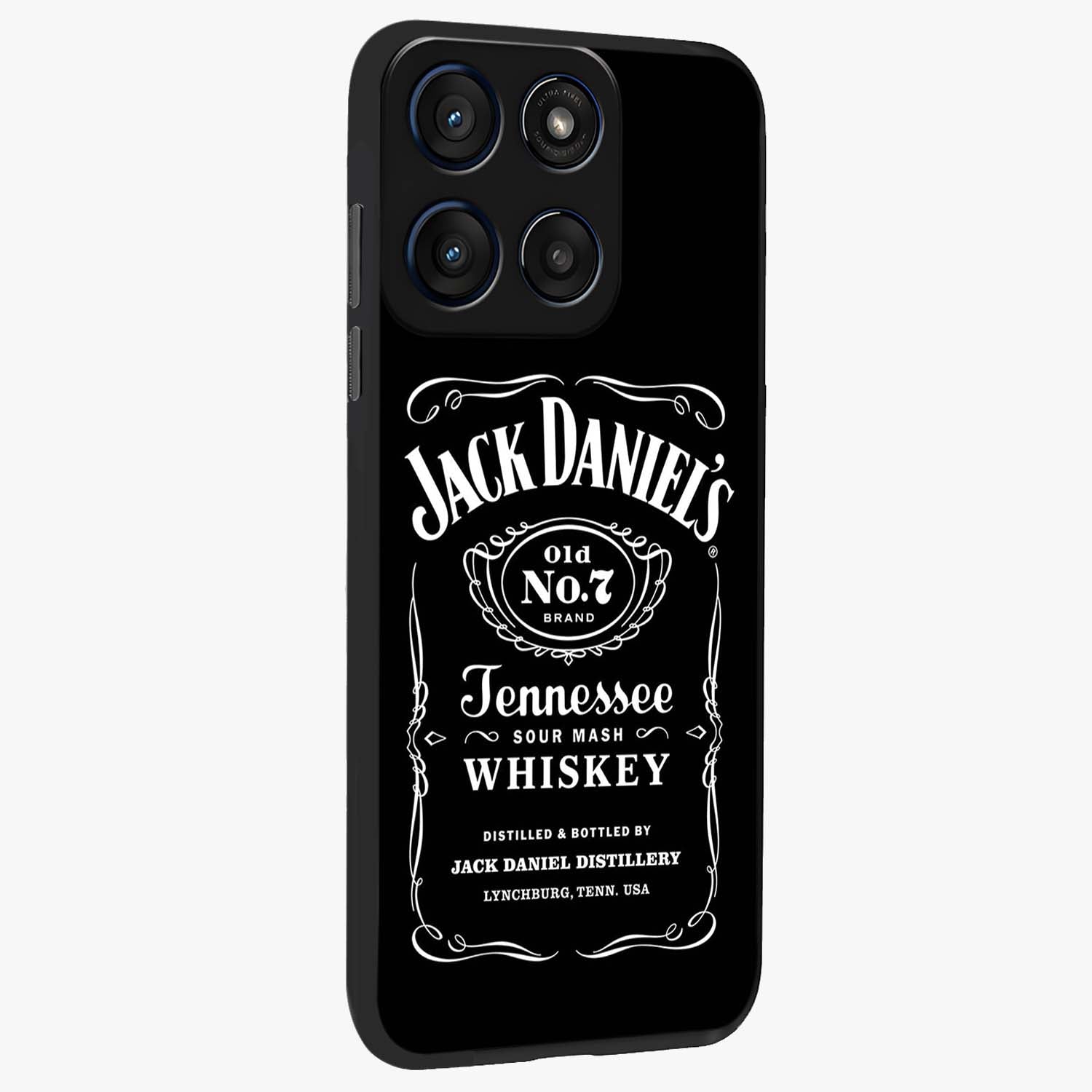 Vintage Whiskey Heritage Glass Case upright view showcasing stylish vintage whiskey artwork with timeless bar culture theme.