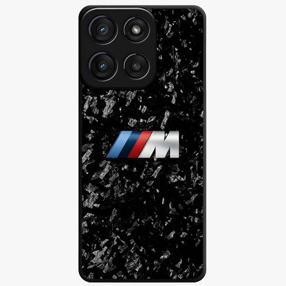 Carbon Speed Mark Glass Case showing flat back view with sporty carbon pattern artwork and glossy glass finish.