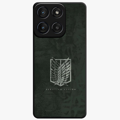 Wings Of Freedom Glass Case showing flat back view with symbolic wings artwork and glossy glass finish.
