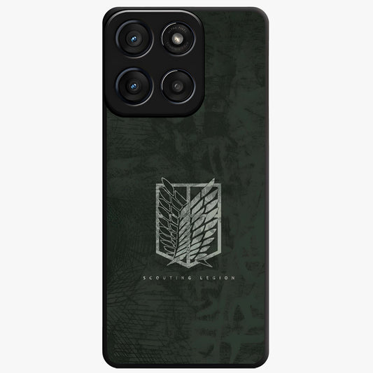 Wings Of Freedom Glass Case showing flat back view with symbolic wings artwork and glossy glass finish.