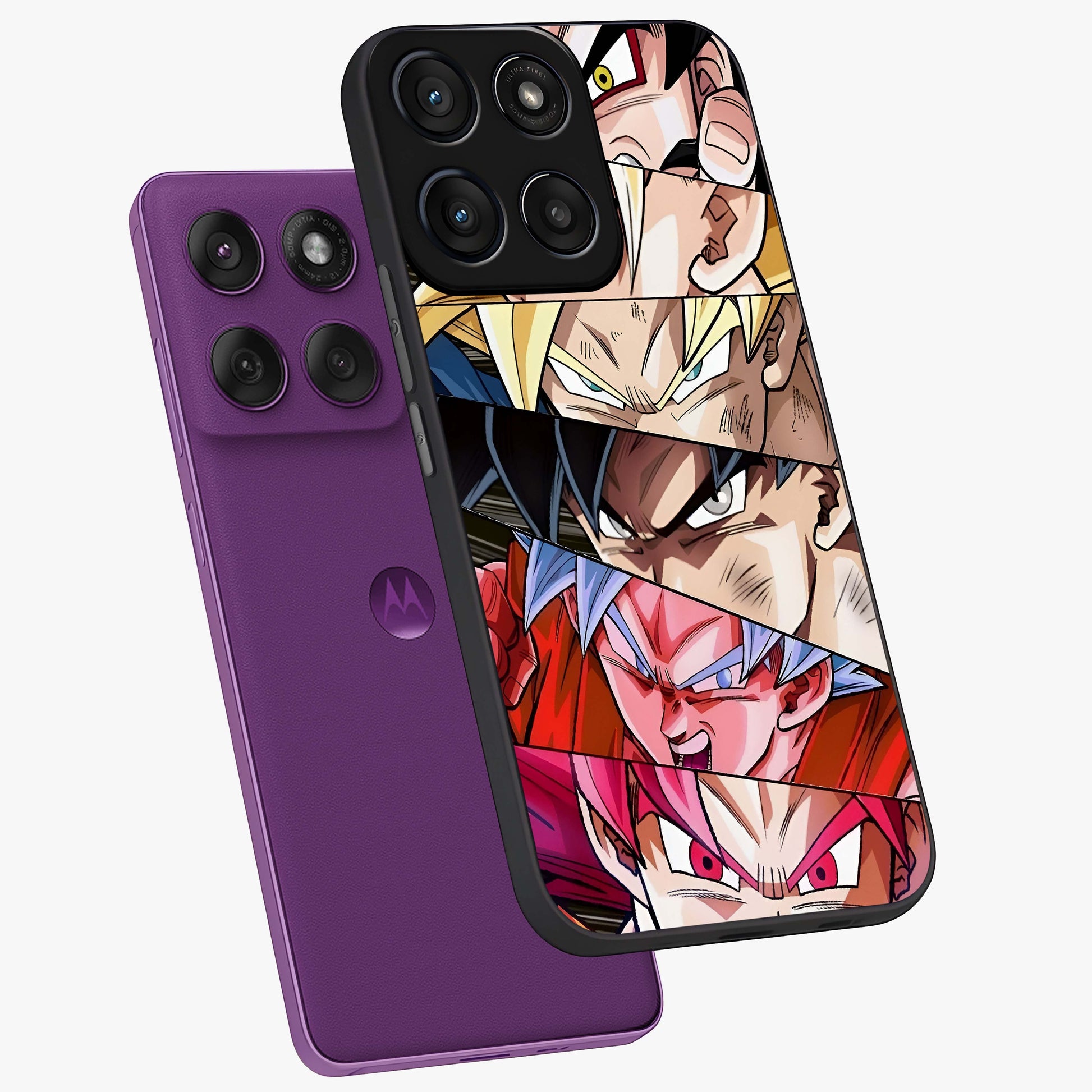 Anime Character Glass Case displayed in angled mockup highlighting colorful anime character illustration.