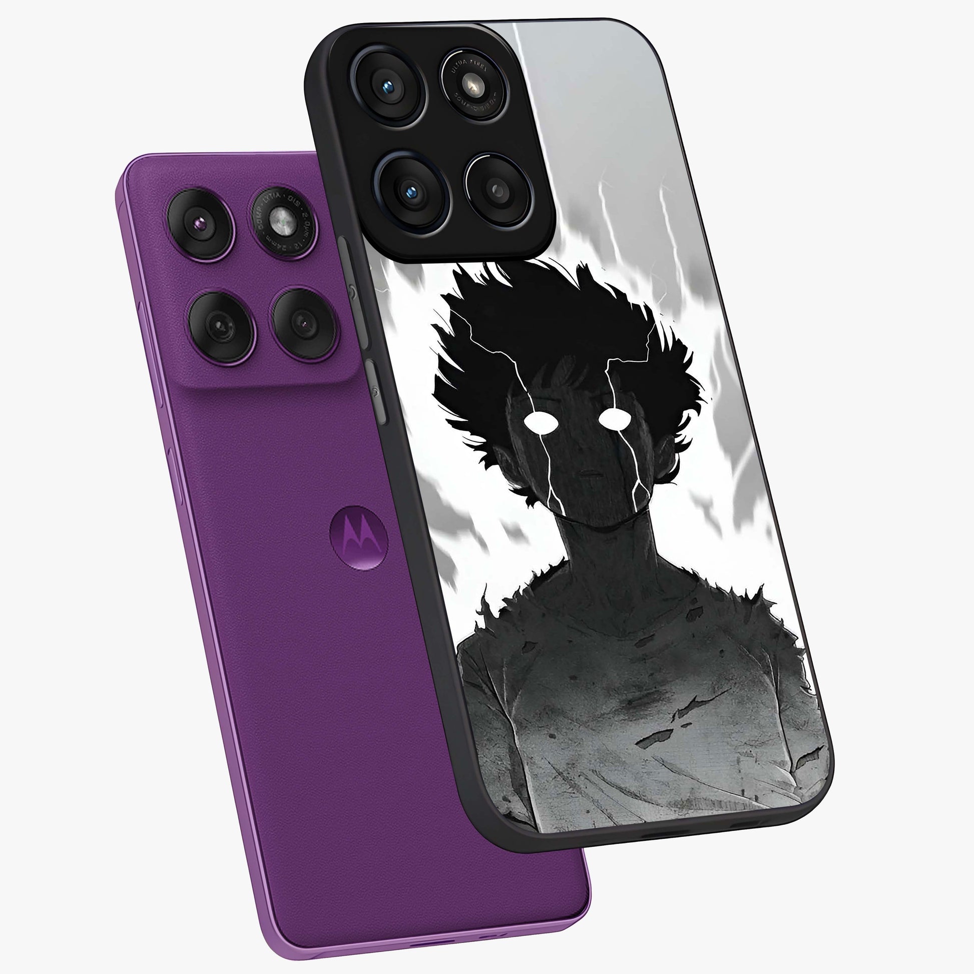 Awakened Inner Rage Glass Case displayed in angled mockup highlighting powerful graphic design and bold artistic theme.