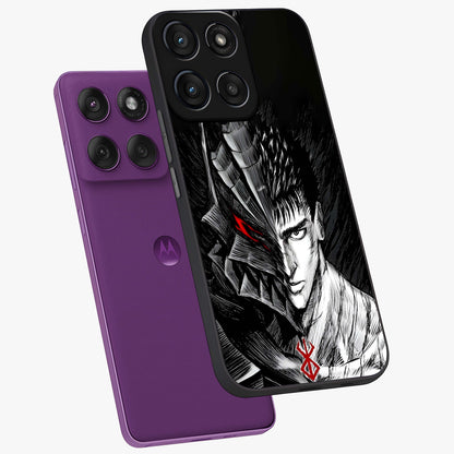 Berserker Blood Oath Glass Case displayed in angled mockup highlighting dark fantasy graphic design and powerful theme.