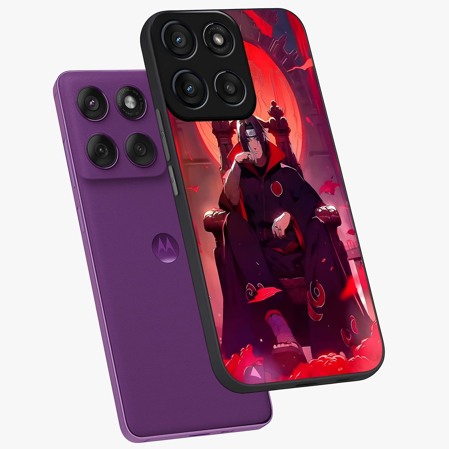 Blood Moon Sovereign Glass Case displayed in angled mockup highlighting dark celestial moon design and dramatic theme.