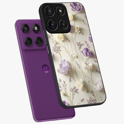 Lilac Breeze Harmony Glass Case displayed in angled mockup highlighting calm lilac breeze design with soothing aesthetic style.