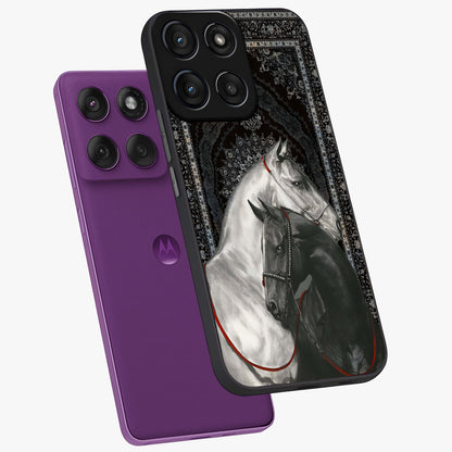 Majestic Ride Legacy Glass Case displayed in angled mockup highlighting sleek vehicle design with bold racing aesthetic.